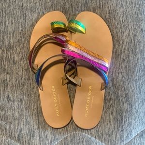 Kurt Geiger rainbow sandal